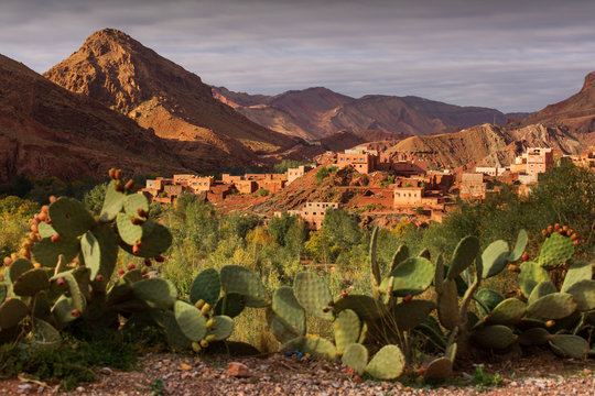 Gorges de Dades, Atlas Mountain in Morocco. Monkey fingers.
