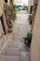Beautiful old stoned street in Dubrovnik