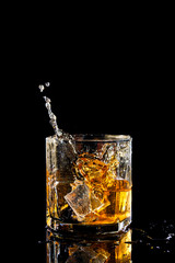 whiskey with ice