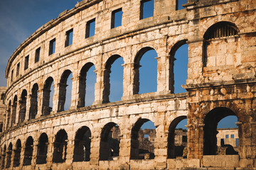 Obraz premium Pula is the largest city in Istria (arena)