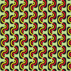 Vector pattern - abstract background in curve rainbow colors