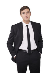 Businessman portrait isolated