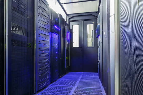 sealed room mainframes in big data center