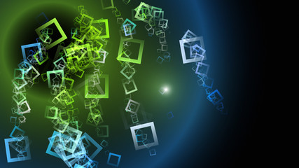 futuristic square eco design illustration with light