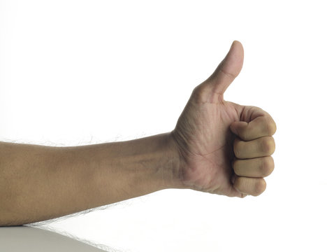 Thumbs Up on white background