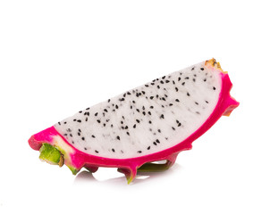 Dragon Fruit isolated against white background.