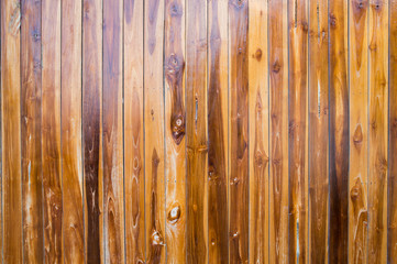 Walls made of wooden background.