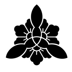 家紋　三つ割り木瓜崩し