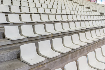Fototapeta premium rows of seats on the tribune