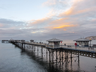 Pier on the sea near Llandudno