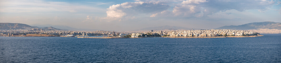 Fototapeta premium Panorama Athen Piräus
