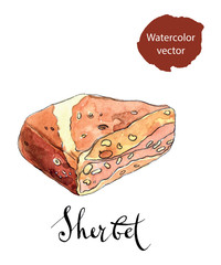 Piece of arabic sherbet