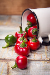 red and green pepper