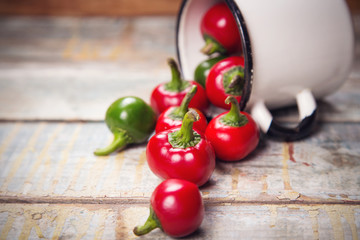 red and green pepper