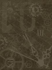 Fototapeta premium Vintage clocks background