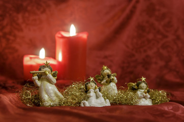 Engel, Engelslocken und Kerzen 9
