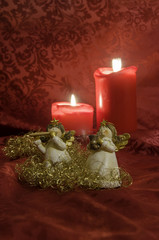 Engel, Engelslocken und Kerzen 1