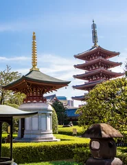 Foto op Plexiglas de pagode bij de Senso-Ji-tempel in Tokio, Japan © marcociannarel
