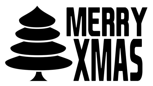 MERRY XMAS (minimalism / modern Art)