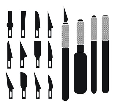 hobby knife sets - silhouette