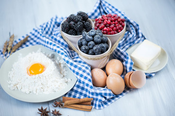 Ingredients for Christmas baking.