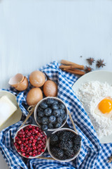 Ingredients for Christmas baking.