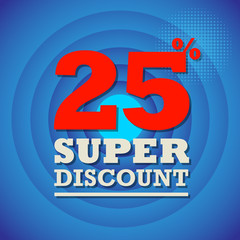 Obraz premium Abstract label or background with text Super Discount