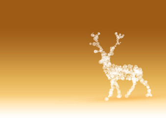 Christmas Reindeer in Gold / Frohe Weihnachten