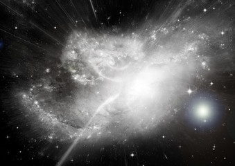 Fototapeta premium galaxy in a free space