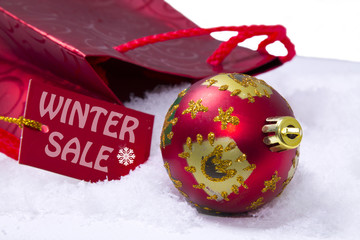 Christmas balls with  rebates gift bag