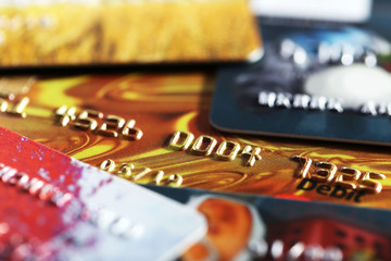 Credit cards background