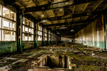 destroyed factory