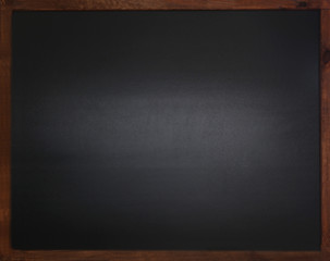 Blank old blackboard on the wall