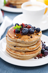 Fluffy chocolate chip pancakes 
