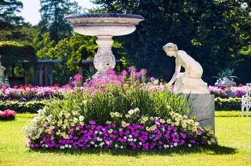Nymph Sculpture in the Catherine Park, Tsarskoe Selo (Pushkin), Russia. 