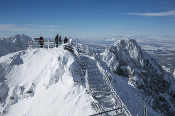 
Lomnicky peak in Tatra Mountains Slovakia winter