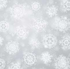 Naklejka premium Snowflakes background