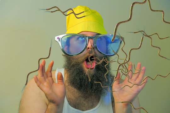 Bearded Man Mouth Bacteria