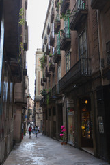 Fototapeta na wymiar Готически квартал. Барселона, Каталония, Испания. 