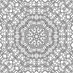 Seamless round pattern with dots