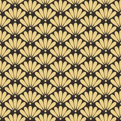 Stickers pour porte Style glamour Vecteur de motif floral oriental palette antique transparente