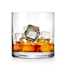 Glass of scotch whiskey