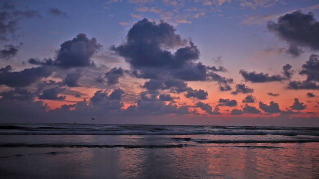 Ocean sunset.  Goa, India