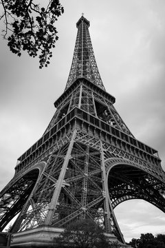 Eiffel Tower in Black and white