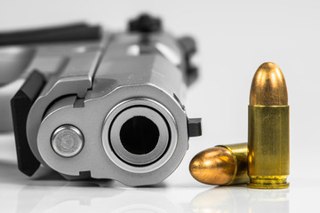 Bullets with the gun 
