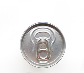 aluminum soda can isolated on white