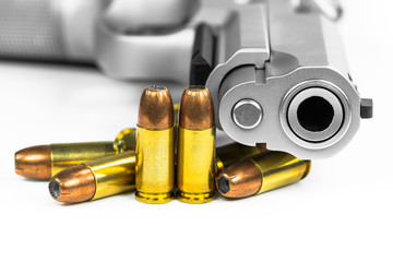 Bullets with the gun 