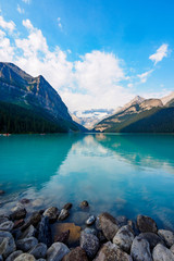 Summer view of Columbia ice field, Jasper national Park, Canada