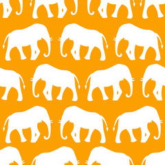 Animal seamless pattern of elephant