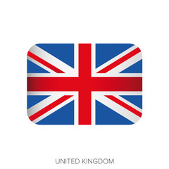 UK flag button vector